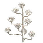 Бра серебряное в виде растения Silver Flower Glade варинант исполнения - 2 | Loft Concept в Рязани