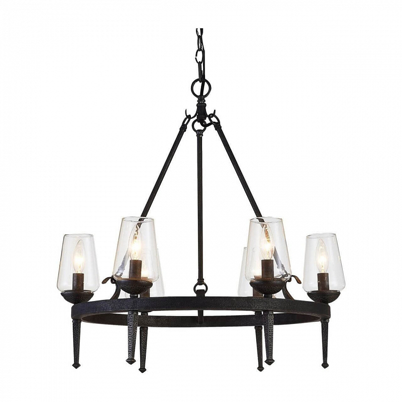 Люстра Badoer Loft Chandelier Черный Прозрачный Люстра Badoer Loft Chandelier Черный Прозрачный в Рязани | Loft Concept
