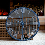 Часы настенные зеркальные с серебряным металлическим циферблатом Mirror Tower Clock варинант исполнения - 5 | Loft Concept в Рязани