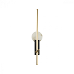 Бра с круглым плафоном из алебастра и бронзовой декоративной стрекозой 65 Alaris  варинант исполнения - 1 | Loft Concept в Рязани