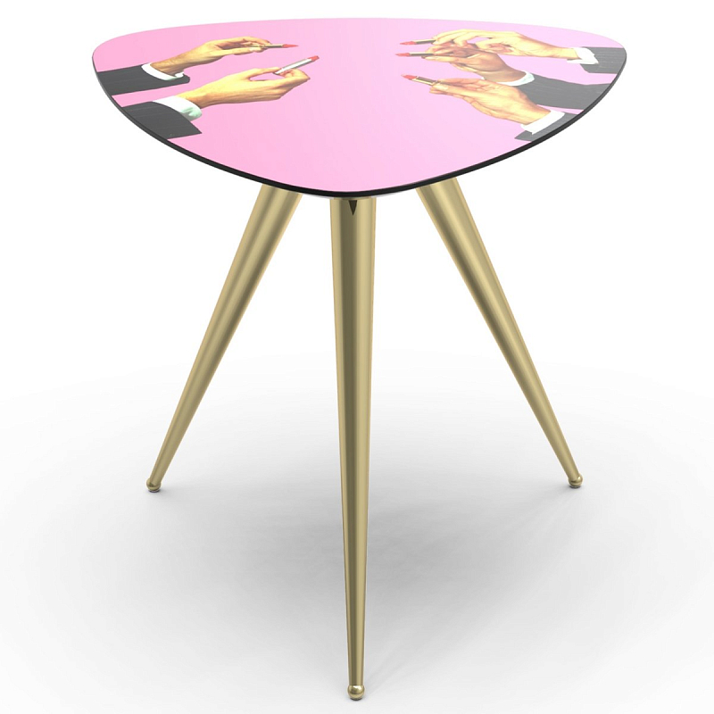 Журнальный стол Seletti Side Table Pink Lipsticks Розовый пастельный Латунь Журнальный стол Seletti Side Table Pink Lipsticks Розовый пастельный Латунь в Рязани | Loft Concept
