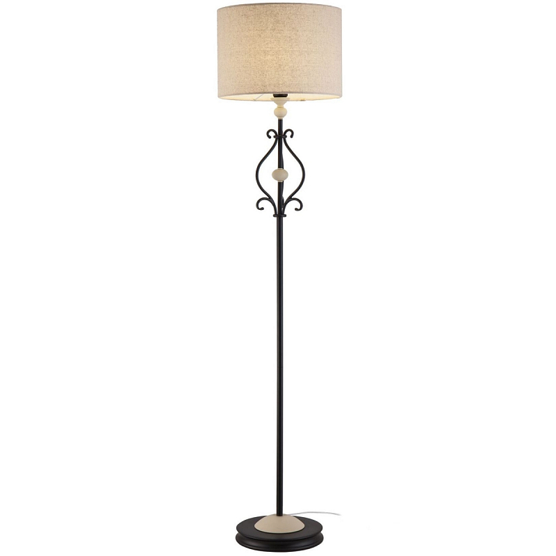 Торшер Mocenigo Floor Lamp Черный Кремовый Торшер Mocenigo Floor Lamp Черный Кремовый в Рязани | Loft Concept