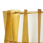 Потолочный светильник круглый с каркасом в форме треугольников и тканевым абажуром Brutal Light варинант исполнения - 2 | Loft Concept в Рязани