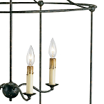 Подвесной светильник в виде черного фонаря Big Black Lantern варинант исполнения - 1 | Loft Concept в Рязани