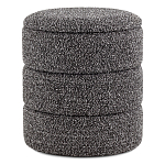 Пуф Three Gray в ткани букле серого цвета варинант исполнения - 1 | Loft Concept в Рязани