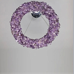 Люстра кргулая из фиолетового хрустального камня Purple Diamond варинант исполнения - 1 | Loft Concept в Рязани