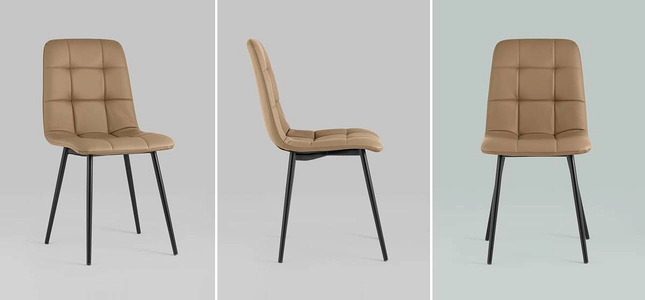 Стул NANCY S Chair Экокожа Цвет Капучино Стул NANCY S Chair Экокожа Цвет Капучино - Loft-Concept в Рязани