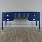 Письменный стол с 4-мя ящиками Elsa Dreams Blue варинант исполнения - 5 | Loft Concept в Рязани