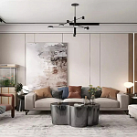 Дизайнерский журнальный стол зеркальный волнистой формы Gytep варинант исполнения - 1 | Loft Concept в Рязани