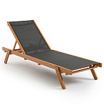 Шезлонг из текстиля и эвкалипта Power of Nature варинант исполнения - 1 | Loft Concept в Рязани