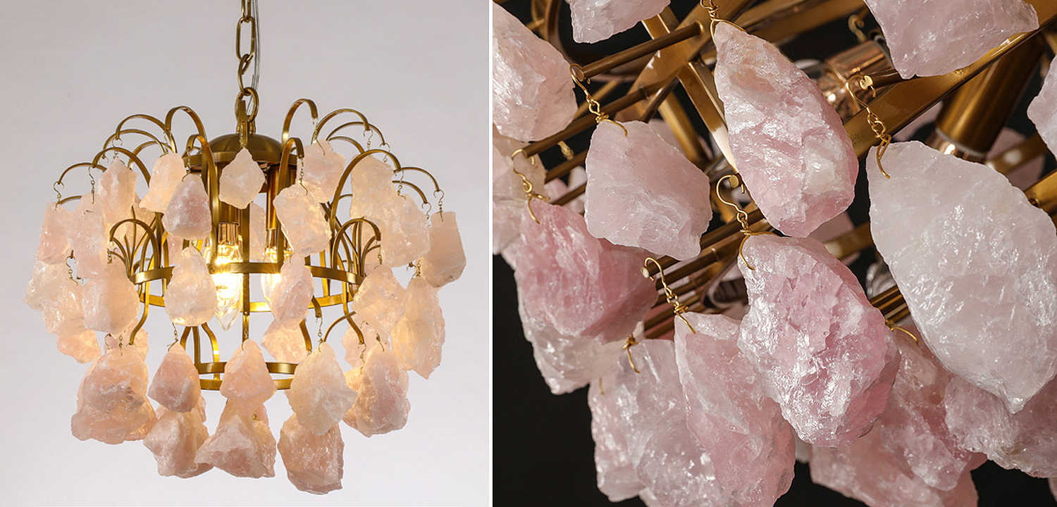 Hardis Pink stone Chandelier 30 Hardis Pink stone Chandelier 30 - Loft-Concept в Рязани