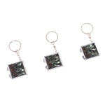 Зеркало брелок складное двухстороннее из натурального камня Серафинит Stone Mirrors варинант исполнения - 8 | Loft Concept в Рязани