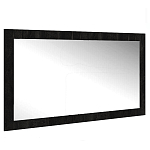 Зеркало настенное прямоугольное цвета угольный камень Stone Effect варинант исполнения - 1 | Loft Concept в Рязани