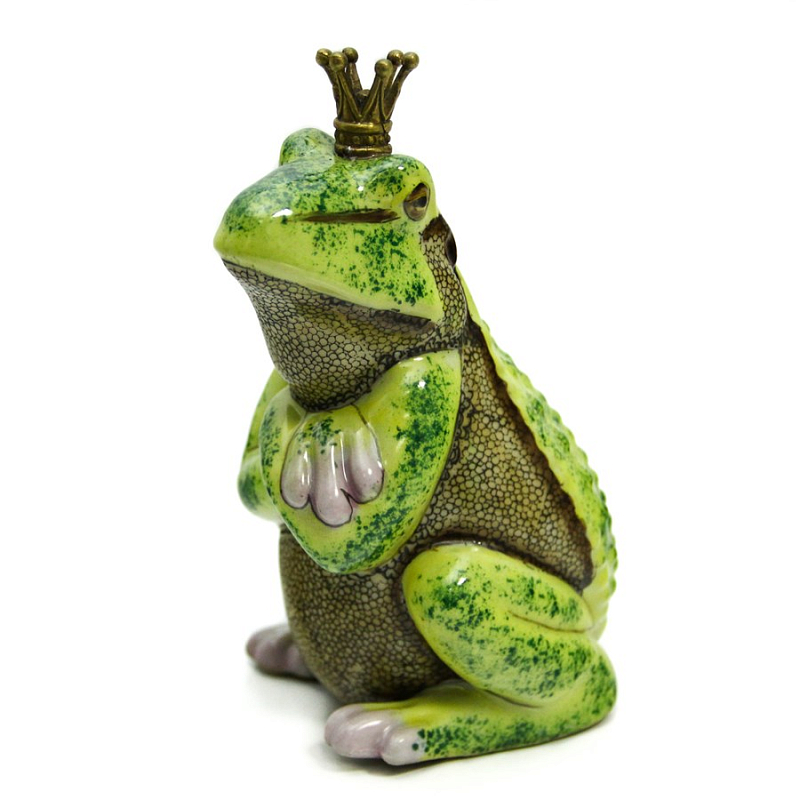Статуэтка Offended Frog Зеленый Бронза в Рязани | Loft Concept 