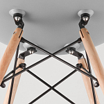 Пластиковый стул на ножках из массива бука Eames Mint варинант исполнения - 8 | Loft Concept в Рязани