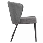 Стул серый с широкой закругленной спинкой Chair Gray Attractive варинант исполнения - 2 | Loft Concept в Рязани