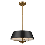 Подвесной светильник с конусовидным металлическим абажуром черного цвета Kichler варинант исполнения - 2 | Loft Concept в Рязани