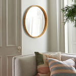 Зеркало круглое в раме из ротанга Wickerwork варинант исполнения - 6 | Loft Concept в Рязани