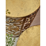 Столик приставной с цветочной резной фактурой Madagascar варинант исполнения - 2 | Loft Concept в Рязани