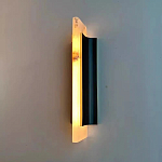 Бра вертикальное с мраморными рассеивателями на черном корпусе Gutter варинант исполнения - 2 | Loft Concept в Рязани