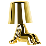Настольная лампа фигурная цвета золото с гладким абажуром Высота 16 см Sophia варинант исполнения - 2 | Loft Concept в Рязани