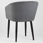 Мягкое кресло на металлических ножках Shaggy Dark Grey варинант исполнения - 4 | Loft Concept в Рязани