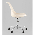 Офисный стул на металлическом основании EGGERY Beige пластик варинант исполнения - 4 | Loft Concept в Рязани