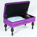 Мягкая банкетка с зоной для хранения Casket Violet варинант исполнения - 4 | Loft Concept в Рязани