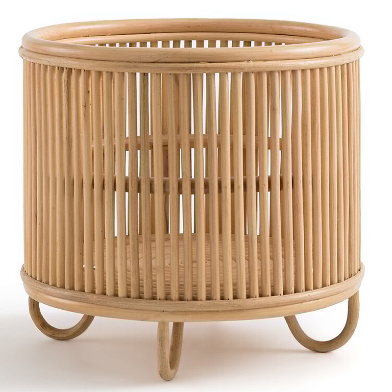 Кашпо ротанговое Wicker plant pot Бежевый Кашпо ротанговое Wicker plant pot Бежевый в Рязани | Loft Concept