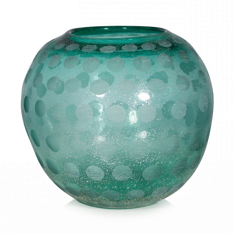 Ваза Turquoise Pear Ball Бирюзовый Ваза Turquoise Pear Ball Бирюзовый в Рязани | Loft Concept