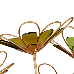 Люстра золотого цвета в форме цветка Hanging Flowers варинант исполнения - 2 | Loft Concept в Рязани