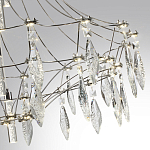 Люстра подвесная из металла с хрустальными прозрачными подвесками Quasar 81 варинант исполнения - 13 | Loft Concept в Рязани