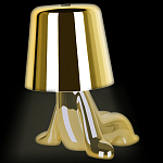 Настольная лампа фигурная цвета золото с гладким абажуром Высота 16 см Sophia варинант исполнения - 7 | Loft Concept в Рязани