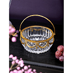 Корзиночка из прозрачного стекла с бронзовой ручкой Eden Garden варинант исполнения - 3 | Loft Concept в Рязани