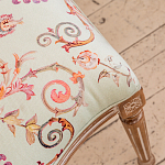 Стул из массива бука светло-зеленый с растительным орнаментом Raffael Angel Green Chair варинант исполнения - 4 | Loft Concept в Рязани