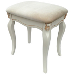 Пуф из массива дерева с велюровой обивкой Pascal French Seating варинант исполнения - 1 | Loft Concept в Рязани