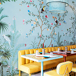 Обои ручная роспись Amazonia Duck Egg варинант исполнения - 5 | Loft Concept в Рязани