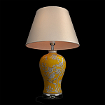 Настольная лампа желтая с изображением белых птиц Flight Among Acacia варинант исполнения - 4 | Loft Concept в Рязани