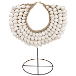 Этническое ожерелье из ракушек на подставке White Shells Necklace варинант исполнения - 1 | Loft Concept в Рязани