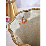 Ваза голубого цвета из фарфора с цветочным рисунком и бронзовой стрекозой Blue Garden варинант исполнения - 6 | Loft Concept в Рязани