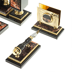 Настольный письменный набор из яшмы и долерита с декором в виде коня Manager Organizer варинант исполнения - 7 | Loft Concept в Рязани