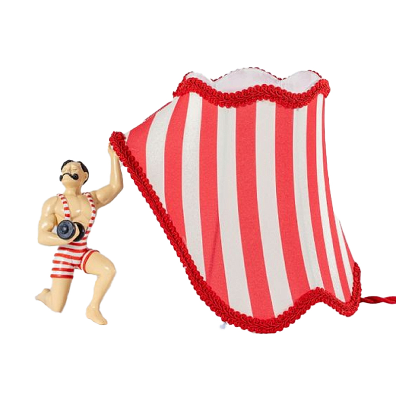Настольная лампа Seletti Bruno Красный Белый Бежевый Настольная лампа Seletti Bruno Красный Белый Бежевый в Рязани | Loft Concept