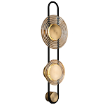 Бра со стеклянными плафонами в форме дисков Savio Brown Glass Disc Light варинант исполнения - 1 | Loft Concept в Рязани