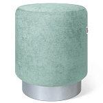Пуф мятный велюр на металлическом основании Golden Belt варинант исполнения - 1 | Loft Concept в Рязани