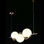 Люстра подвесная светодиодная Jagna 2 Gold and White варинант исполнения - 3 | Loft Concept в Рязани