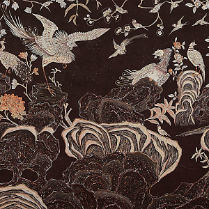 Обои ручная роспись Coco coromandel Edo Burnt Umber