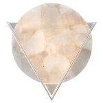 Бра светодиодное с диском из кварца Vendetta варинант исполнения - 1 | Loft Concept в Рязани