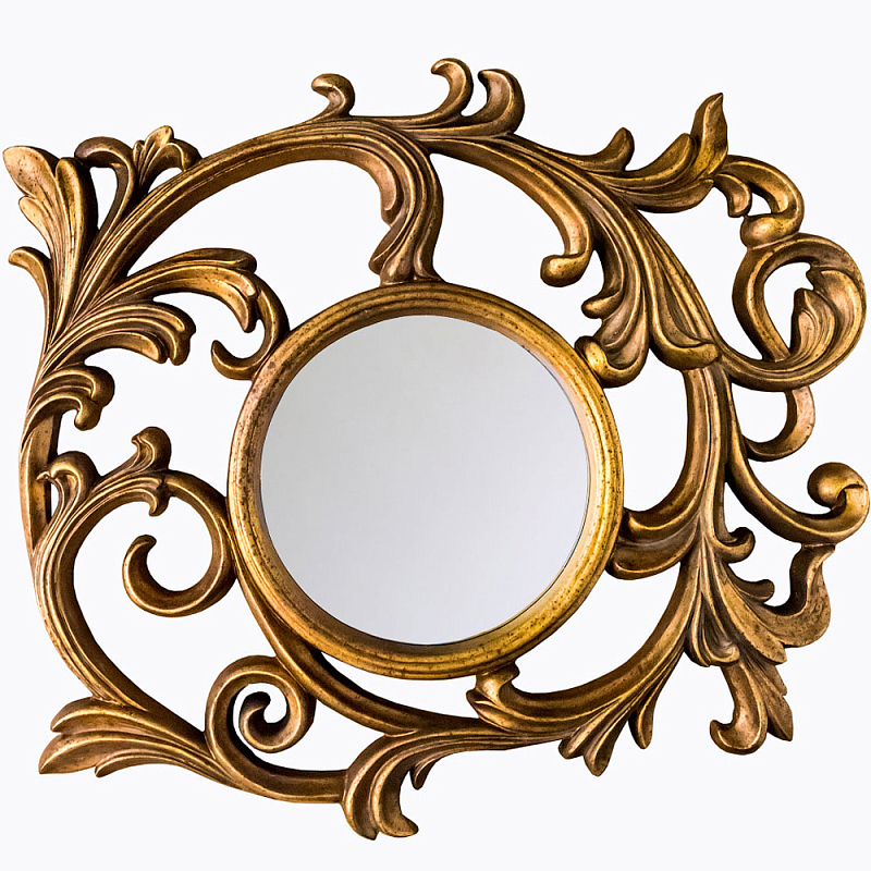 Зеркало настенное с рамой цвета античная бронза Classic Ornament Mirror Античная Бронза Зеркало Зеркало настенное с рамой цвета античная бронза Classic Ornament Mirror Античная Бронза Зеркало в Рязани | Loft Concept