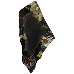 Подставка под благовония из эпоксидной смолы с цветами черная Epoxy Resin Flowers Incense Stand Black варинант исполнения - 1 | Loft Concept в Рязани