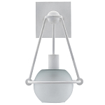 Бра белое с матовым стеклянным плафоном в форме шара White Lighthouse варинант исполнения - 3 | Loft Concept в Рязани